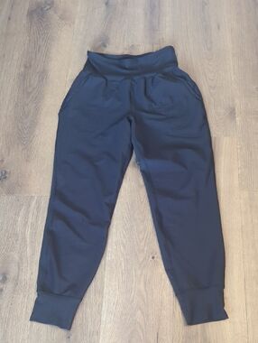 Old Navy Black Powersoft High-Rise Joggers with Cuffed Ankles
